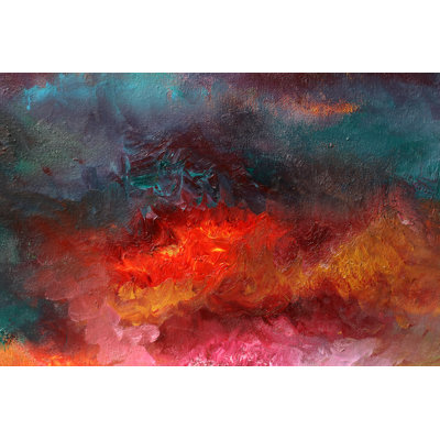 Tundra Texture Of An Oil Painting by Stereohype - Wrapped Canvas Print