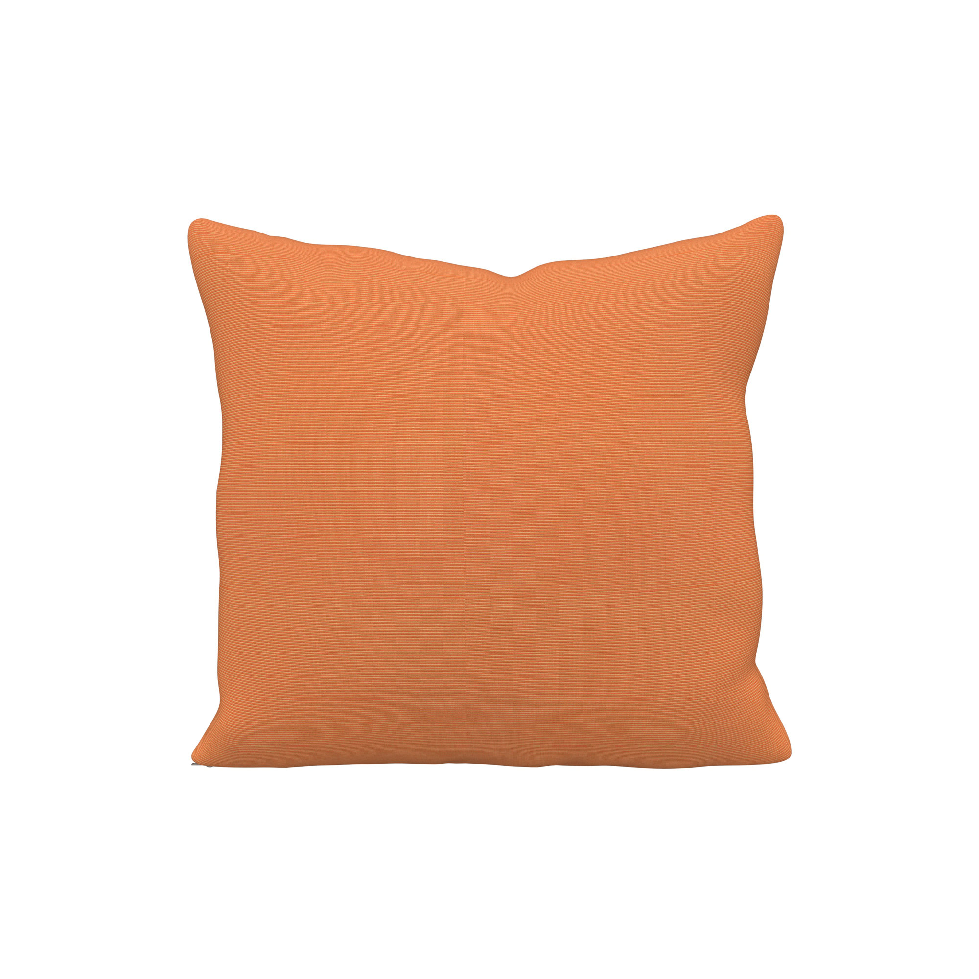 Indoor/Outdoor Throw Pillow, Canvas Tangerine Sunbrella® Canvas, Square 16"