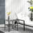 Outsunny Rattan Side Table With Storage Shelf, Aluminum Frame, Tempered Glass Top For Outdoor Use And Durability-1638255899