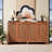 57" Farmhouse Sideboard Buffet - Shutter Door Storage Cabinet-1353664026