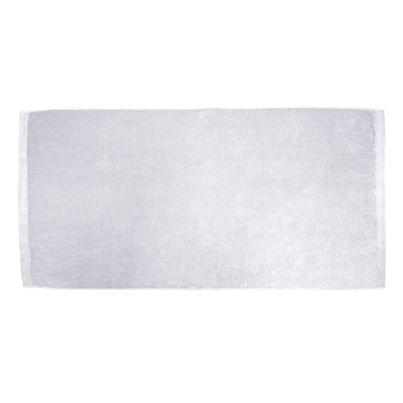 Monthamre 100% Cotton Midweight Beach Towel, White
