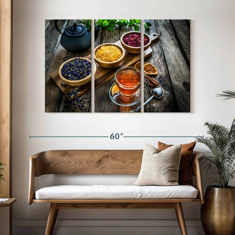 Yarlin Dried Tea Leaves, 32" H x 50" W