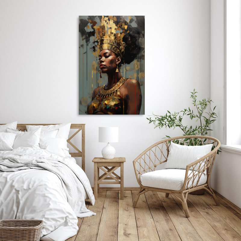 «Queen Black Woman», impression sur toile, H 36 po x l 24 po x P 1,25 po
