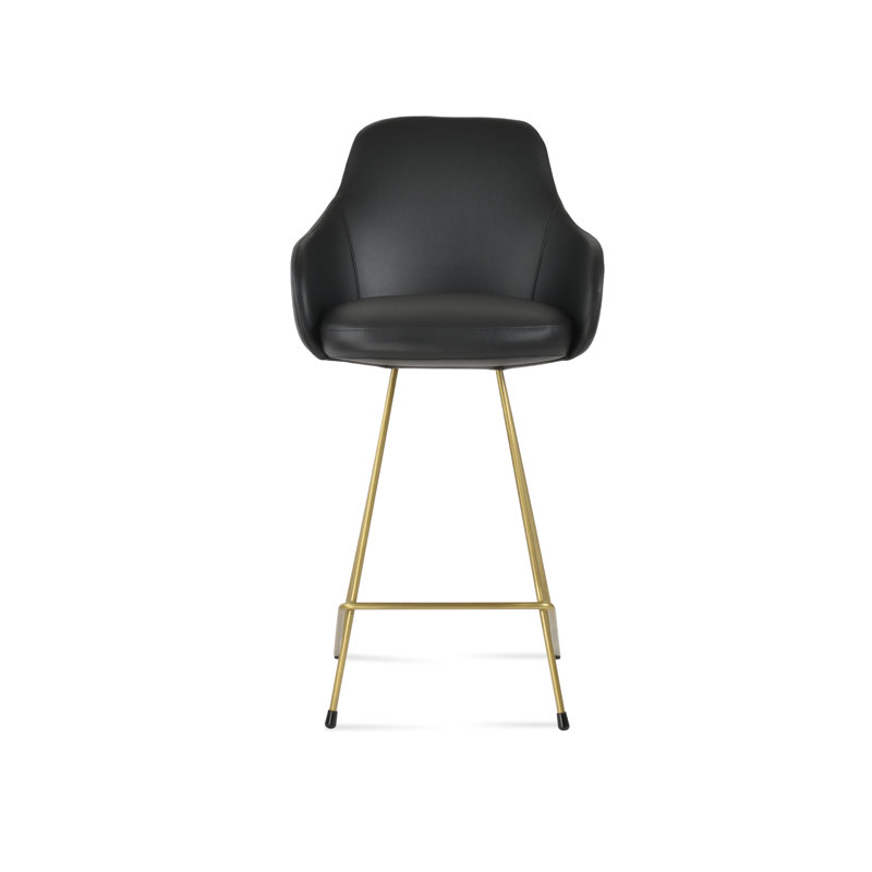 Gazel Cat 24" Counter Stool, Black