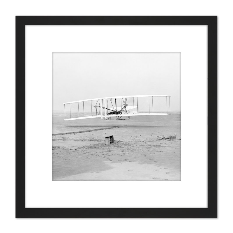 Daniels First Flight Wright Brothers 1903 Photo - Single Picture Frame Print