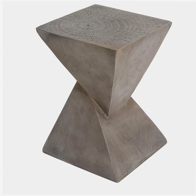 TESS Modern Side Table – Stylish Cent Table Compatible with Living Room, Bedroom, or Office – Versatile Home Furniture with Design and Sturdy Construction,Light gray Color