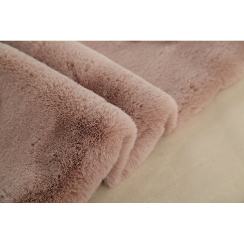 Tapis de zone rose Loesch, Rectangulaire 7 pi 6 po x 10 pi 3 po
