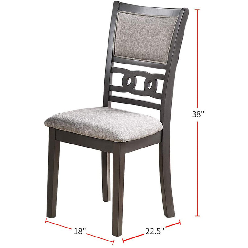 Chaises de salle à manger élégantes et confortables avec sièges rembourrés et dossier unique