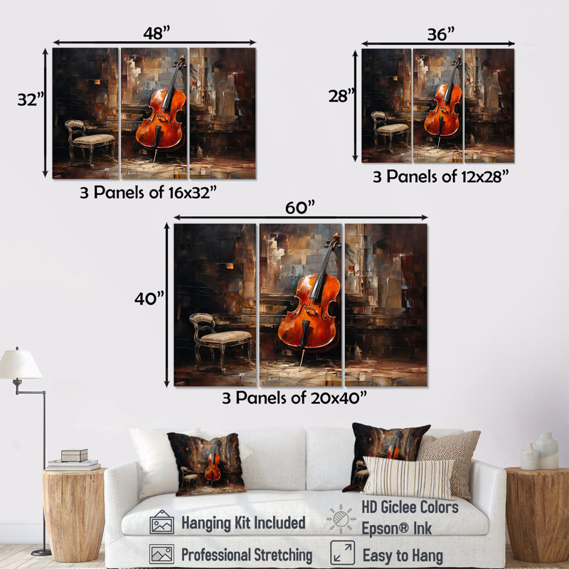 Ensemble de salon Cello Charisma, Toile tendue, H 32 po x l 48 po x P 1 po