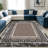 Black & Beige Greek Key Border carpet-easy to clean, machine-washable, soft and comfortable; suitable for door mats, kitchens, living rooms, bedrooms, corridors, and laundry areas. Easy to clean, durable carpet for home decoration.-129450810