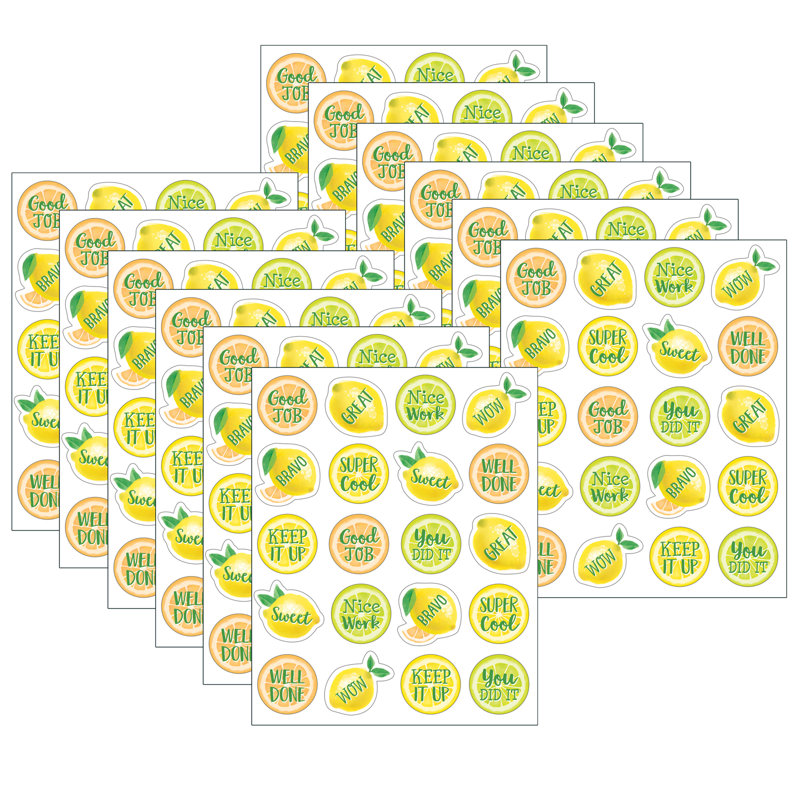 Autocollant zeste de citron