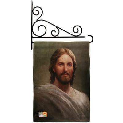 Notre en toile jute savior inspiration 2 côtés 19 x 13 po drapeau de jardin