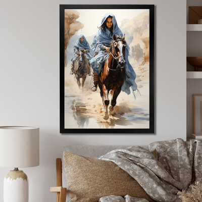 Nomades touareg de la tribu africaine Kennsley - reproduction sur toile