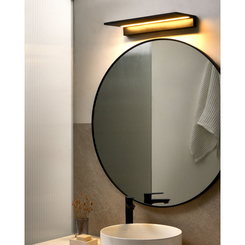 Aluminium LED Armed Sconce, Matte Black