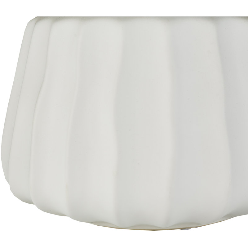 Ivory 17'' Ceramic Table Vase, Ivory