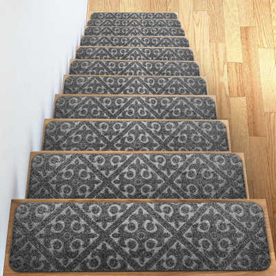 Tapis d'escalier antidérapant en caoutchouc Tapis de marche ou tapis Tapis de marche intérieur / extérieur pour animaux de compagnie Tapis d'escalier Tapis antidérapant pour tapis d'escalier