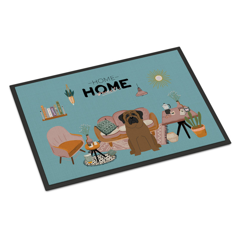 Guerline Non-Slip Outdoor Doormat, Bullmastiff