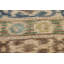 Tapis oriental rayé à motif abstrait noué à la main 5 x 8