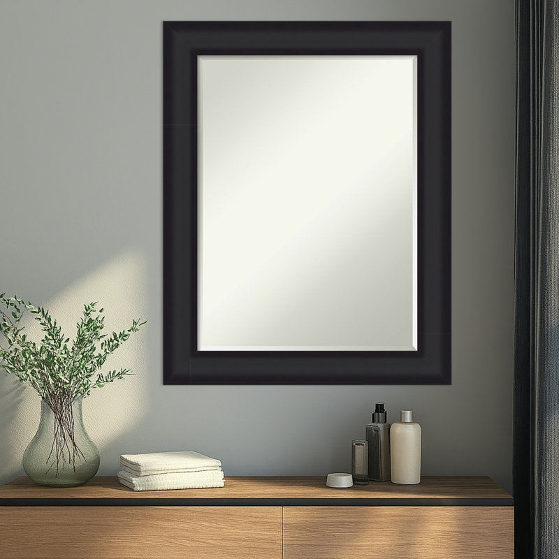 Miroir mural Oliver, Noir