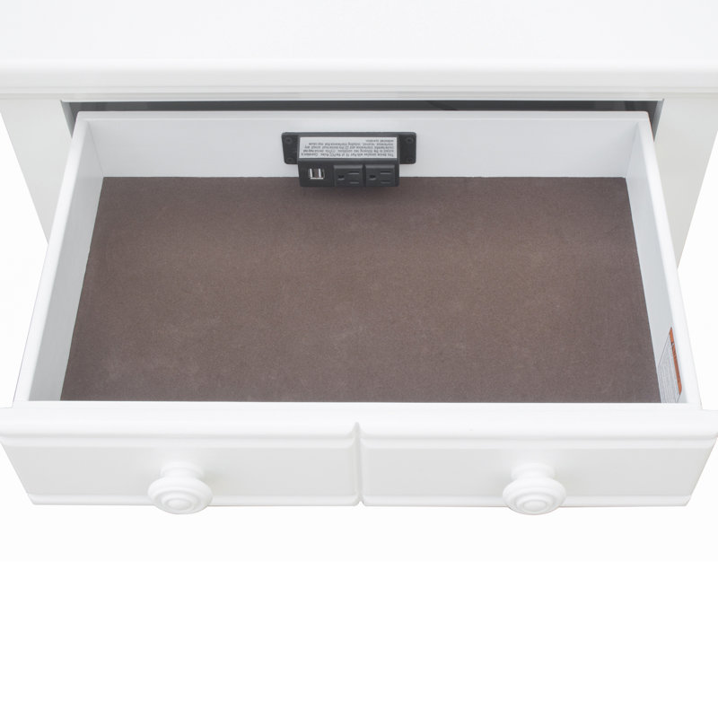 Cape Cod Cape 2 Door Nightstand, White