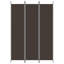Paravent 3 panneaux vidaXL en tissu brun 59,1 "x 86,6"-88446019-88446020-94826618