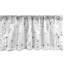 Ensemble de 2 cantonnières Ambesonne Tribal gris anthracite et blanc-100786213