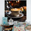 Espresso Elegance Rich Waves Of Italian Brew Coffee - Art mural en métal café-943519240