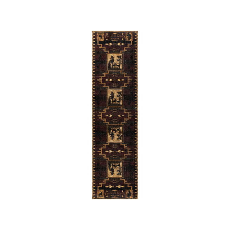 Tapis lavable à la machine Barkley, Tapis de couloir H 2 pi 2 po x l 7 pi 6 po