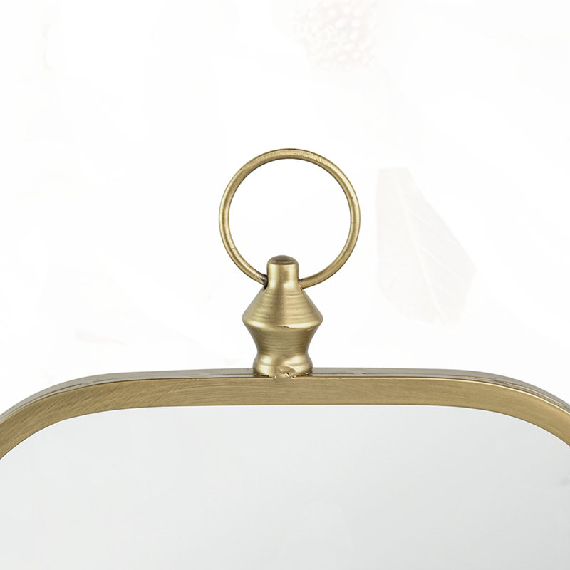 Miroir mural champagne doré