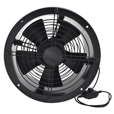 Livingandhome Ventilation Wall-Mounted Exhaust Axial Fan 12-inch