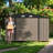 10 Ft. W X 14 Ft. D Metal Storage Shed, Brown-116142392