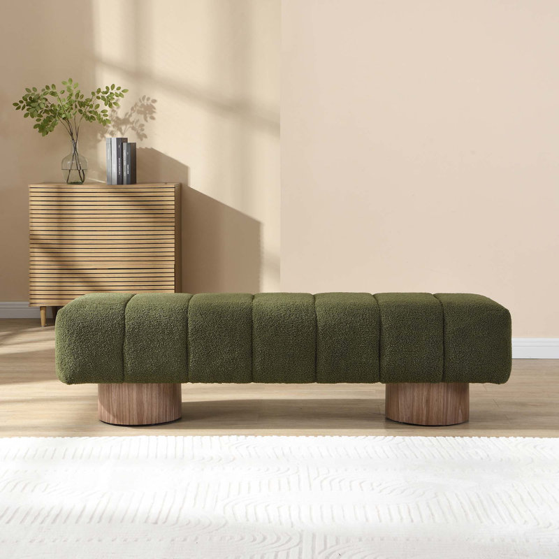 Banc rembourré Boucle, sans assemblage