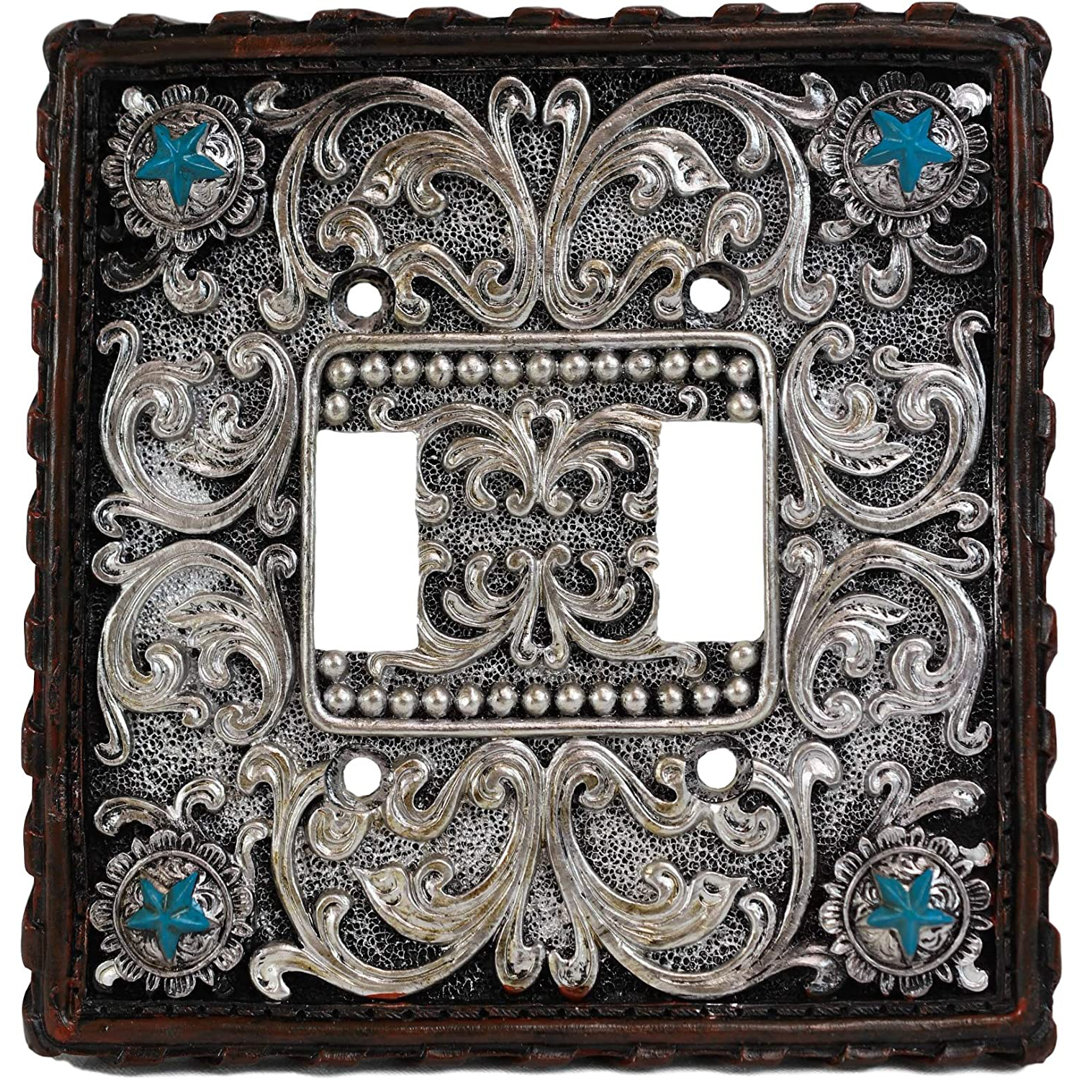 Duell 1 - Gang Toggle Light Switch Jumbo Combination Wall Plate (Set of 2) World Menagerie