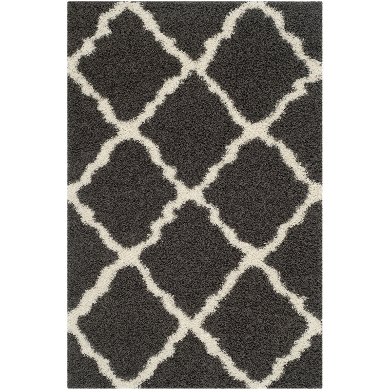 Rosalind Geometric Hand Woven Area Rug, Rectangle 183 x 274 cm