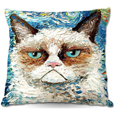 Floral Reversible Throw Pillow