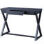 Console gris anthracite, base et 1 compartiment de rangement utile en gris anthracite
