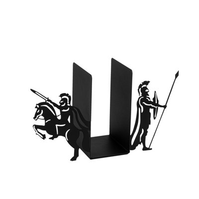 Durable Metal Bookend, Black, 15.7 x 5.5 x 8.7 inches | 100% Metal Construction, Thickness: 0.05 inches | Perfect for Organizing Books & Magazines, Sturdy Design for Home & Office Use