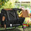 Bac à compost 34,5 gallons - Double chambre extérieure avec système de ventilation aérée et ouvertures en acier, pieds, rotatifs pour la matière organique