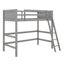 Lit mezzanine en bois massif avec échelle-1488533692