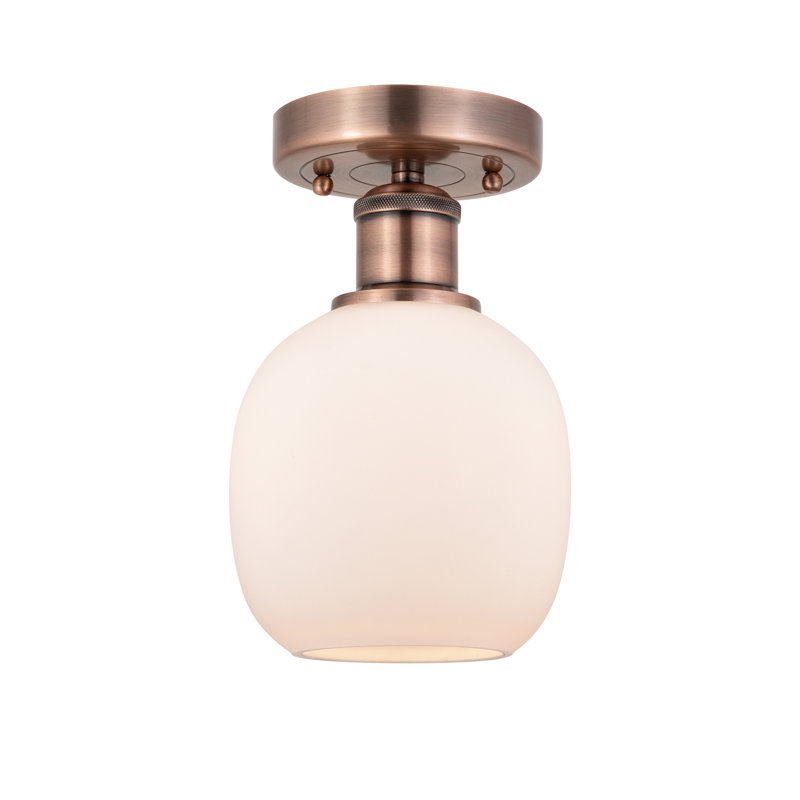 Plafonnier semi-encastré 6 lumières Carlucci, Cuivre antique