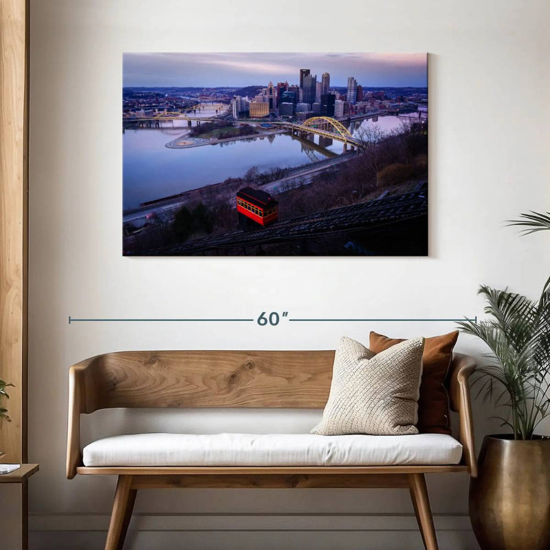 Sireci Overlooking Pittsburgh, 30" H x 45" W