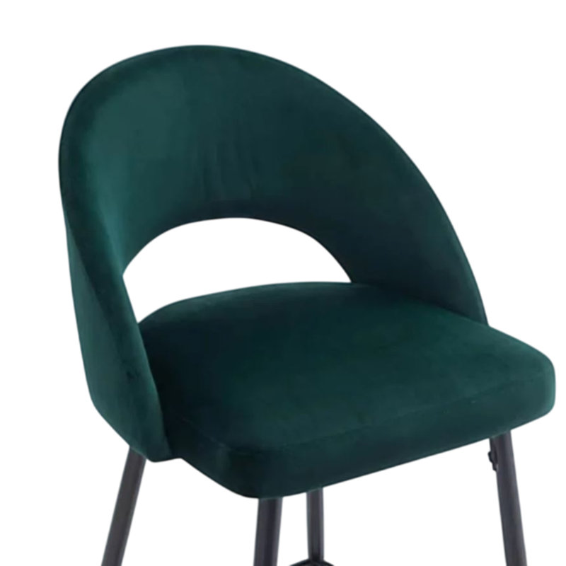 Balvin Bar Stool, Green, Bar Stool (30" Seat Height)