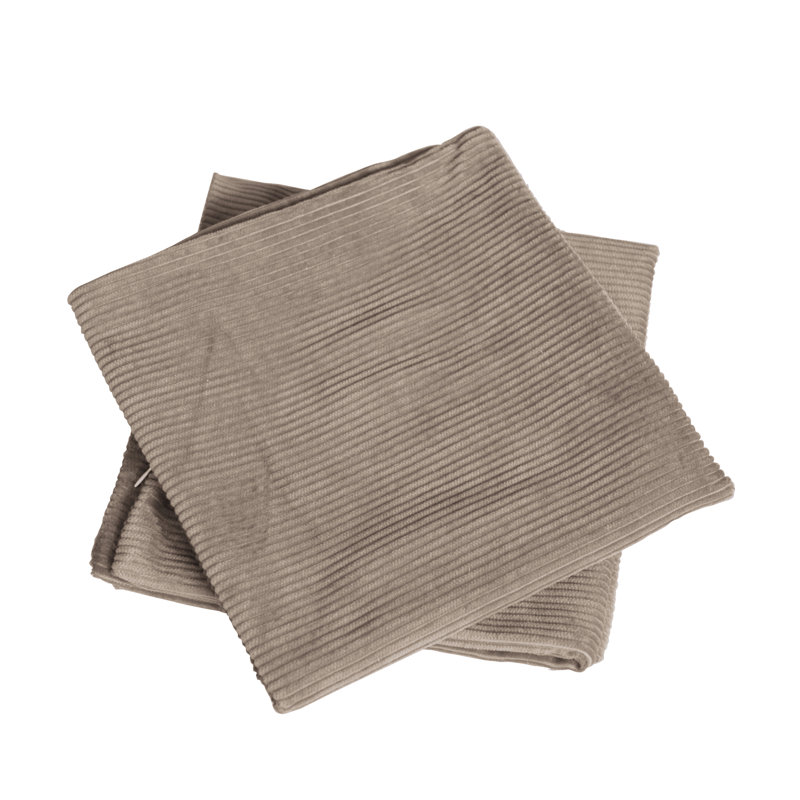 Floral Square Throw Pillow Cover, Taupe, 66cm x 66cm