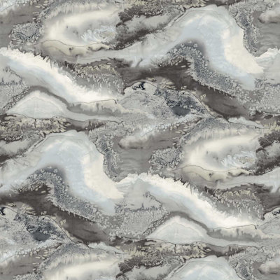 Reflected Obsidian 13.35m x 68.5cm Wallpaper Roll