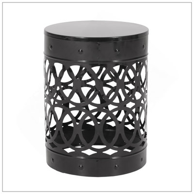 Outdoor Metal End Table -Large