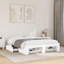Vidaxl Bed Frame Without Mattress White 135X190 Cm Double Engineered Wood-105716639