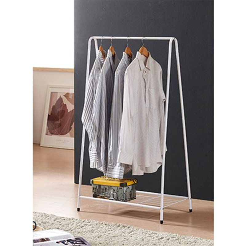 Latela Iron Freestanding Coat Rack, White