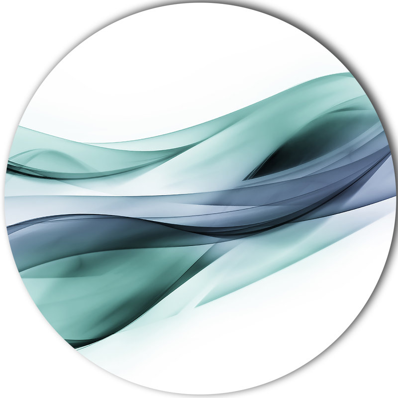 « fractal lines blue blue », impression sur métal, H 23 po x l 23 po x P 1 po