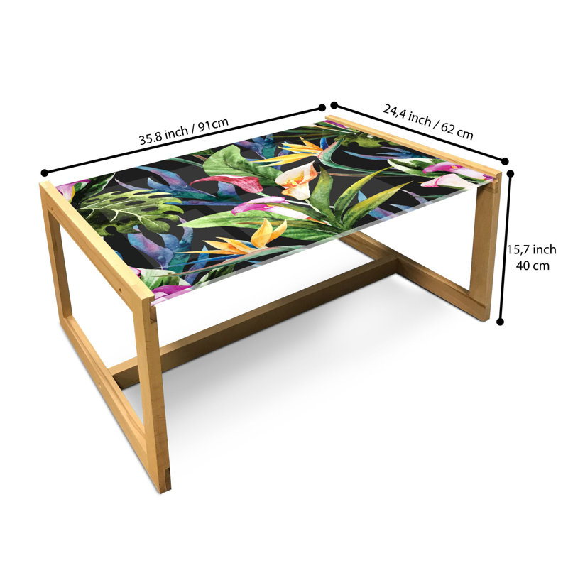 Jaclyne Sled Coffee Table, 40cm H x 91cm W x 62cm D