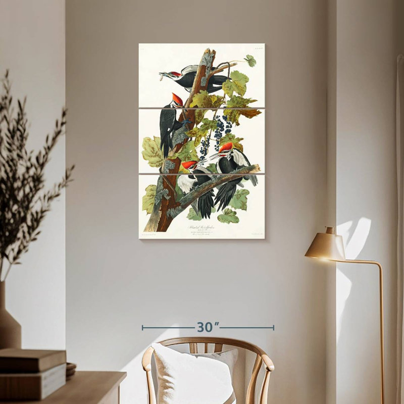 Brampt Pileated Woodpecker, 57" H x 36" W